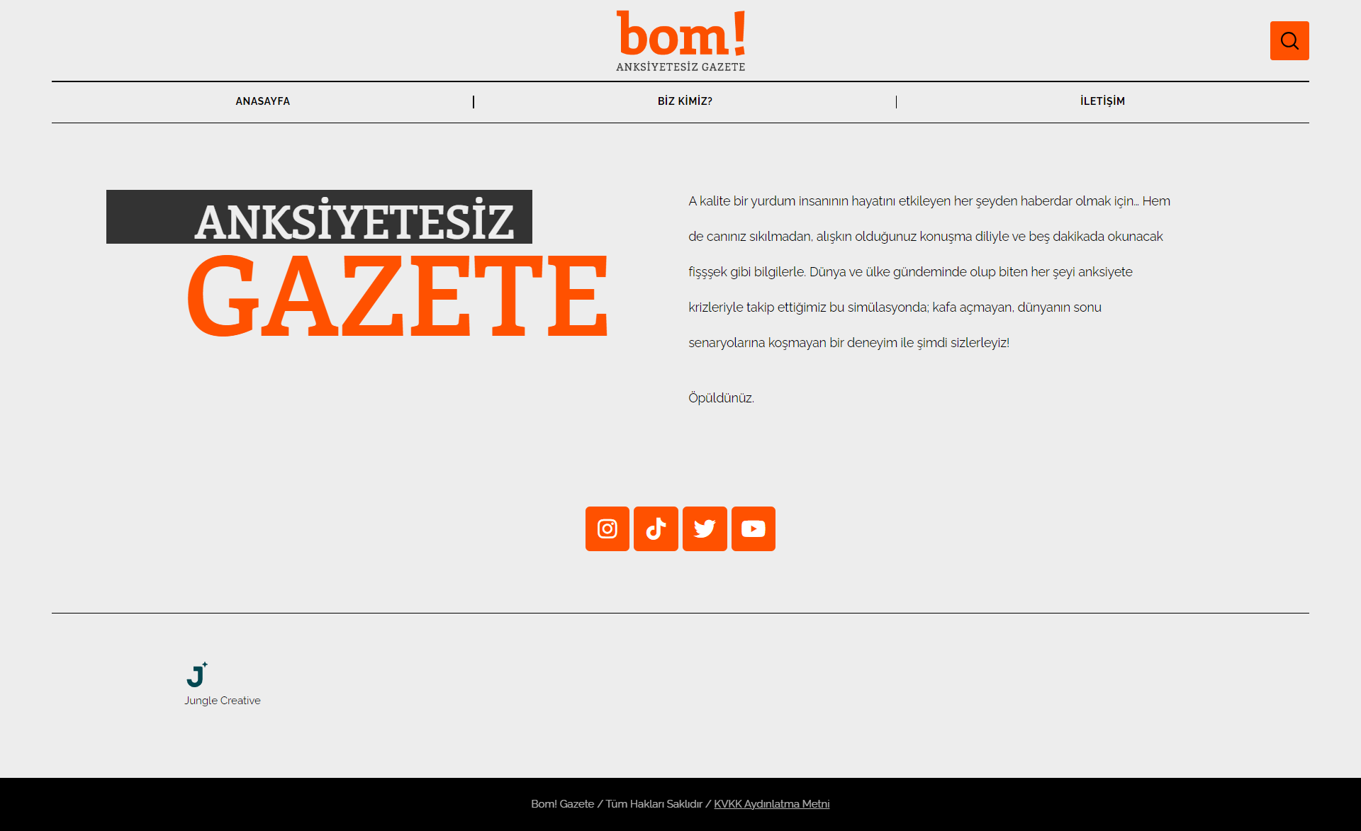 Bomm Website MailChimp