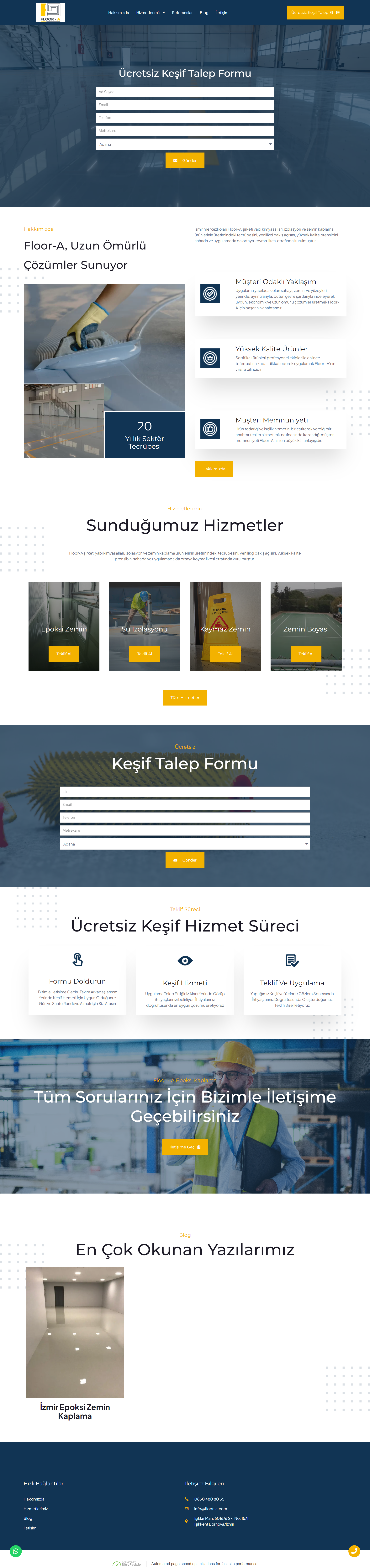 Floor A Epoxy Website